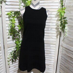 Loft Black Sleeveless Wool Blend Sweater Dress (862)
